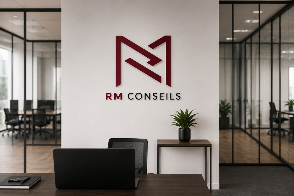 Agence RM Conseils avec son logo